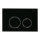 MEWATEC Betätigungsplatte F120B | G3004111 | Chromring, rund, matt, schwarz