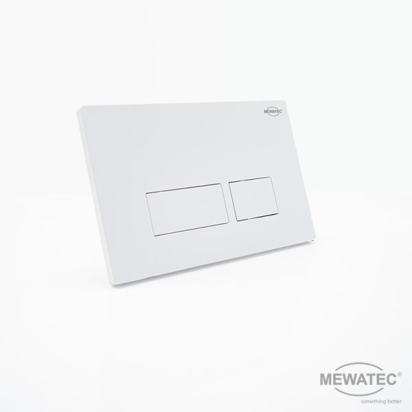 MEWATEC Betätigungsplatte SlimFix SF114 weiß - eckig - MEWATEC Original-Zubehör